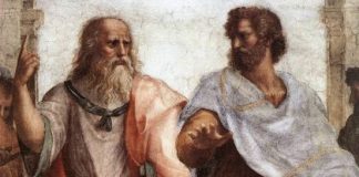 Platón y Aristóteles, «Escuela de Atenas», Rafael